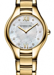 Raymond Weil Women's 5132-P-00985 Noemia Analog Display Swiss Quartz Gold Watch