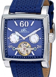 Adee Kaye Unisex ak9043-M/BU Wall Street Analog Display Automatic Self Wind Blue Watch