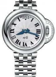 Bedat & Co. Number 8 Silver Dial Stainless Steel Quartz Ladies Watch 827.021.600