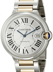 Cartier Men's W69009Z3 Ballon Bleu Stainless Steel and 18K Gold Automatic Watch