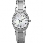 Fossil Women's AM4141 Serena Silver-Tone Stainless Steel Watch with Link Bracelet
