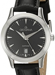 Grovana Women's 3201-1537 Traditional Analog Display Swiss Quartz Black Watch