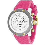 Glam Rock Miami Beach GR2510 46mm Plastic Case Pink Silicone Mineral Women's Watch