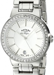 Rotary Women's lb90081/02l Analog Display Swiss Quartz Silver Watch