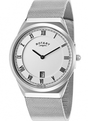 Rotary Men's GB02609-21 Silver Tone/White Stainless Steel Watch