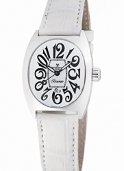 Montres De Luxe Women's B13-AC-QZ-BIA-A Bisanzio White Leather Strap Watch