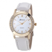 Fashion Women Diamond Analog Leather Quartz Wrist Watch Watches (B)