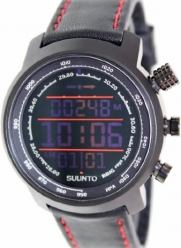 Suunto Elementum Terra Altimeter Watch Black/Red Leather, One Size