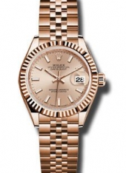 Rolex Datejust 279175 PIP 18K Everose Gold Automatic Ladies Watch