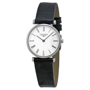 Longines La Grande Classique White Dial Black Leather Ladies Watch L4.209.4.11.2