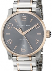 Montblanc Timewalker Date Automatic Men's Black Dial Steel Rose Gold Swiss Watch 106501