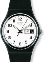 Swatch GB743 once again white dial rubber strap unisex watch NEW
