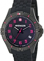 Wenger Women's 0121.105 Analog Display Swiss Quartz Black Watch