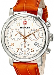 Wenger Men's 01.1043.104 Urban Classic Chrono Analog Display Swiss Quartz Brown Watch