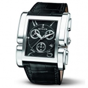 Milus Apiana Women's Chronograph Black Leather Sapphire Glass Watch APIQ002