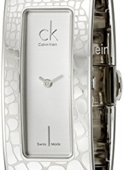 Calvin Klein Women's K2024120 'Instinctive' Silver Dial Stainless Steel Bangle Swiss Quartz Small Watch