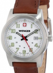 Wenger Women's 72820 Stainless Steel Watch with Brown Leather Band