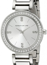 Kenneth Jay Lane Women's KJLANE-2607 Glitz Stainless Steel Watch with Link Bracelet