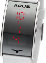 APUS Gamma Silver-White-Red LED Watch Very Light