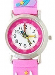 Fairy Magic (Pink) - Gone Bananas Girls' Watch w/Animated Fairy - WATERPROOF - Safe for the Bath, Shower & Pool - Cute Childrens Time Teacher Watches