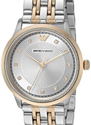Emporio Armani Women's 'Alpha' Quartz Stainless Steel Automatic Watch, Color:Silver-Toned (Model: AR1963)