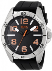 BOSS Orange Men's 1512943 Big Time Analog Display Quartz Black Watch