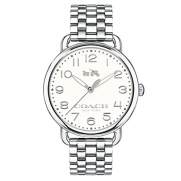 COACH Women's Delancey 36mm Bracelet Watch Chalk/Stainless Steel Watch