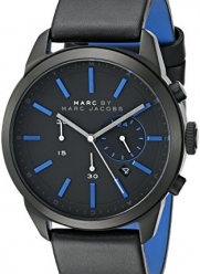 Marc by Marc Jacobs Men's MBM5096 Dillon Chrono Stainless Steel Watch With Black Leather Band