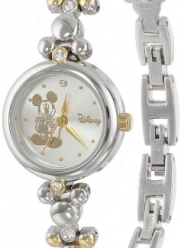 Disney Mickey Mouse Women's MCK313 Two-Tone Link Bracelet Watch