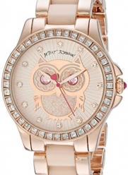 Betsey Johnson Women's BJ00246-10 Analog Display Quartz Rose Gold Watch