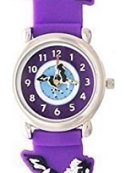 Wild Stallions (Purple) - Gone Bananas Girls' Watch w/Animated Stallion - WATERPROOF - Safe for the Bath, Shower & Pool - Cute Childrens Time Teacher Watches