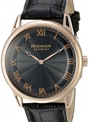 Rudiger Men's R2800-09-007 Ulm Analog Display Quartz Black Watch