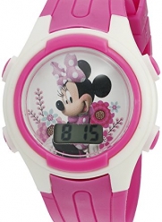 Disney Minnie Mouse Girl's Quartz Pink Casual Watch (Model: MINKD715CT)