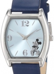 Disney Unisex MK1043 Mickey Mouse Light Blue Sunray Navy Strap Watch
