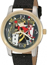 Disney Women's 'Alice in Wonderland' Quartz Metal Automatic Watch, Color:Black (Model: W002899)