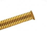 SPEIDEL Watch Band TWIST-O-FLEX Expansion Strech Gold color fits 16mm to 21mm Extra Long 7 inch band