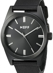 Neff Unisex NF0223BKBK Nightly Analog Display Japanese Quartz Black Watch