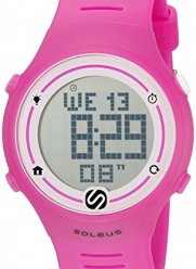 Soleus Unisex SR022-630 Sprint Digital Display Quartz Pink Watch