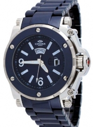 Oniss #ON670-M Men's Day/Date Sapphire Crystal Blue Ceramic Watch