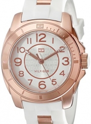 Tommy Hilfiger Women's 1781305 Rose Gold-Plated and Silicone Watch