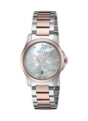 Gucci Women's 'G-Timeless' Quartz Stainless Steel Automatic Watch, Color:Silver-Toned (Model: YA126544)