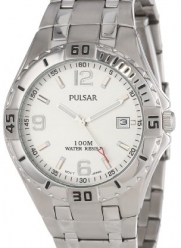 Pulsar Men's PXH705 Sport Stainless Steel Silver Dial Watch