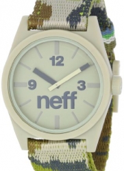 Neff Men's NF0209-camo Custom Designed Neff and Nylon Strap Camo Watch
