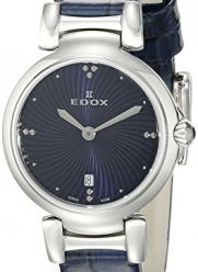 Edox Women's 57002 3C BUIN LaPassion Analog Display Swiss Quartz Blue Watch