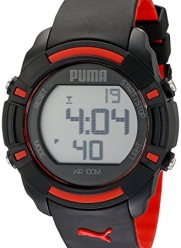 PUMA Unisex PU911221001 Bytes Digital Display Analog Quartz Black Watch