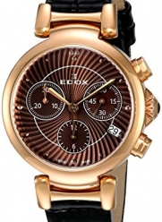 Edox Women's 10220 37RC BRIR LaPassion Analog Display Swiss Quartz Brown Watch