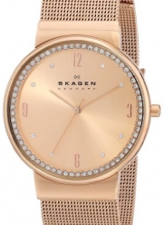 Skagen Women's SKW2130 Ancher Three-Hand Stainless Steel Rose Gold-Tone Stainless Steel Watch