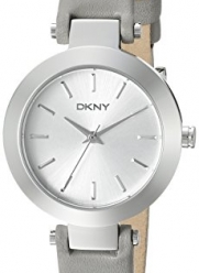 DKNY Women's 'Stanhope' Quartz Stainless Steel and Grey Leather Casual Watch (Model: NY2456)