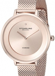 Stuhrling Original Women's 589.05 Symphony Analog Display Quartz Rose Gold-Tone Watch