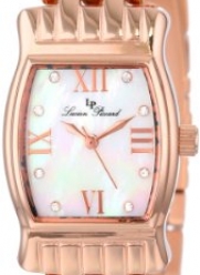 Lucien Piccard Women's LP-12384-RG-02MOP Alca White Mother-Of-Pearl Dial Rose Gold Ion-Plated Stainless Steel Watch